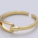 Adjustable Gold Curb Ring Profile Picture