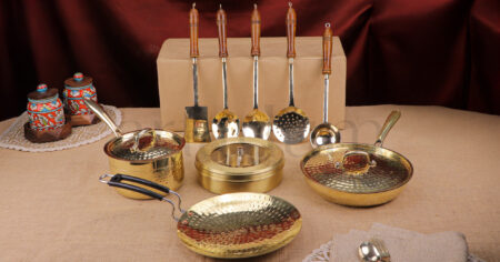 10 Brass Utensils & Gift Sets for New Homeowners - Passionate In Marketing