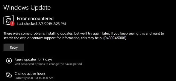 How to fix Windows 10/11 Update Error Code 0x80246008