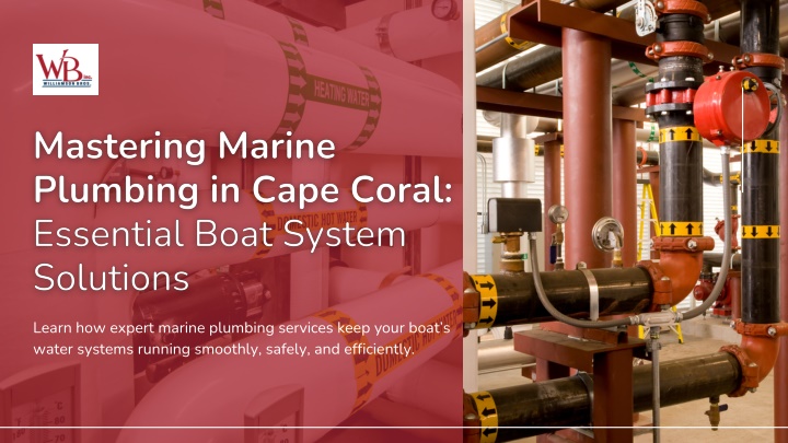 PPT - Mastering Marine Plumbing in Cape Coral Essential Boat System Solutions PowerPoint Presentation - ID:14363453