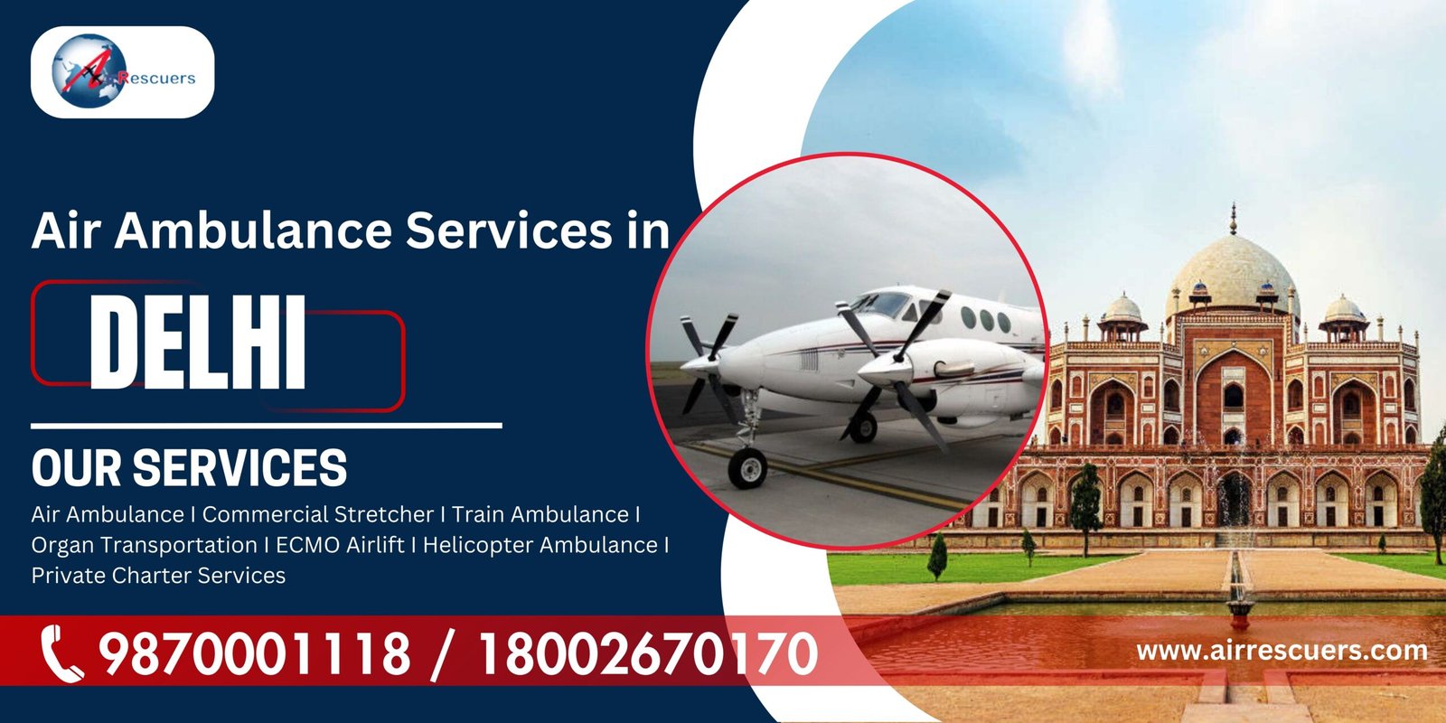 Air Ambulance Services in Delhi - Air Rescuers