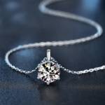 Moissanite Solitaire Pendant Necklace Profile Picture