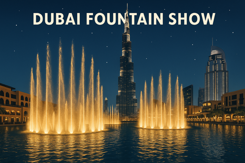 Dubai fountain show – Details of popular tourist attraction