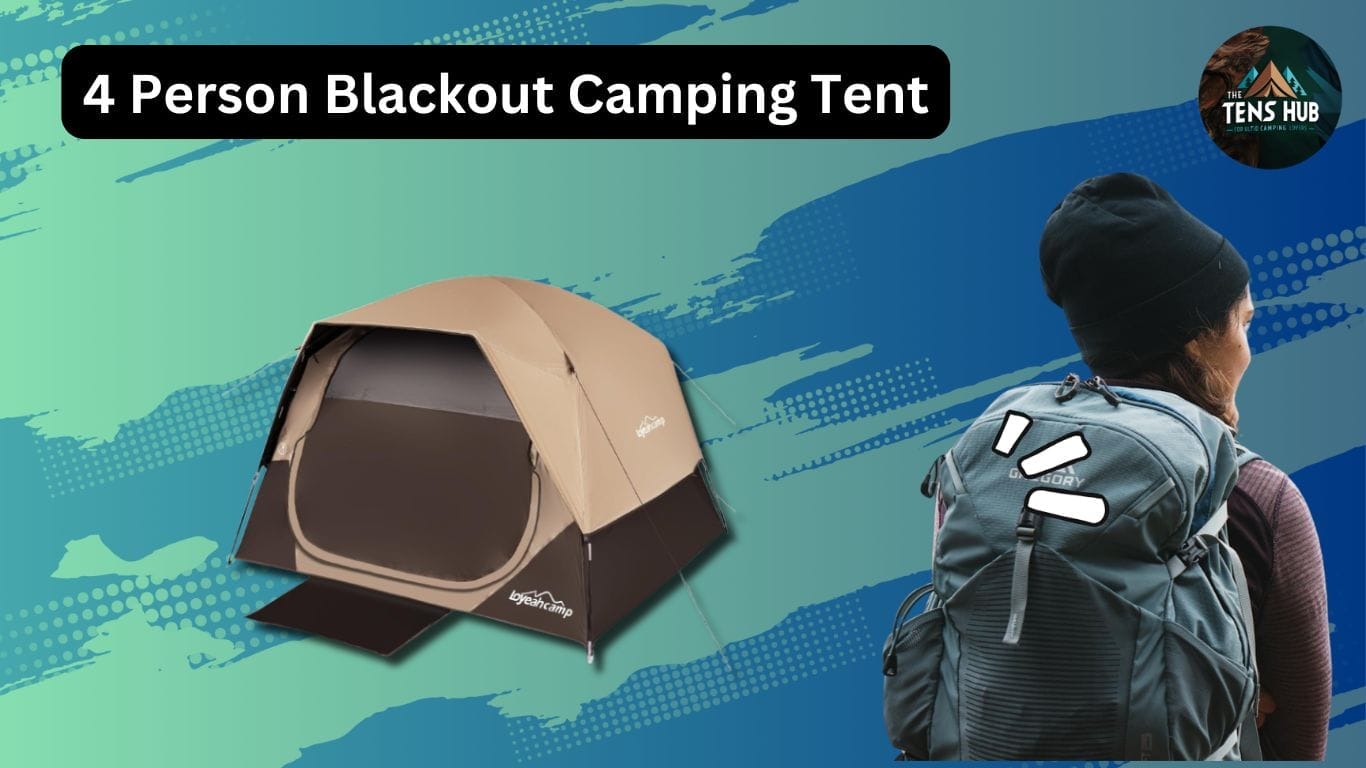 4 Person Blackout Camping Tent: Easy Setup