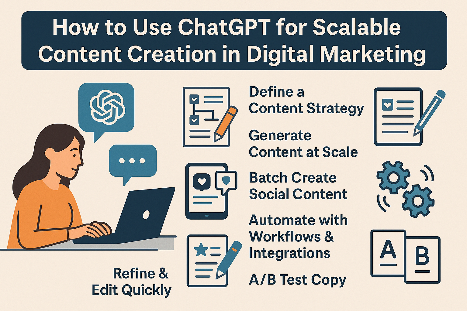 How to Use ChatGPT for Scalable Content Creation in Digital Marketing – Kreative Machinez