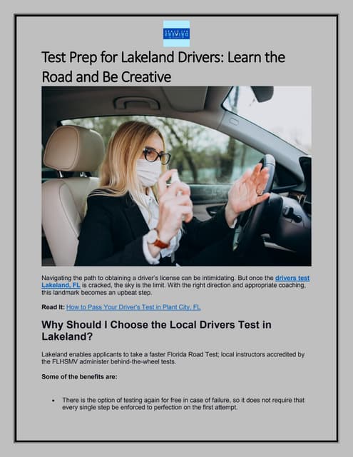 Lakeland Drivers Test Prep: Master the Road – Innovate | PDF