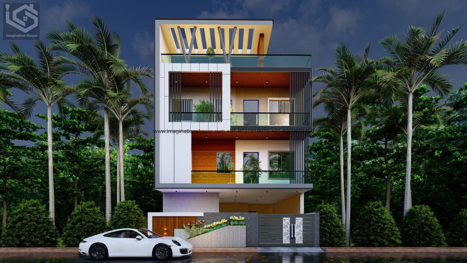 Luxury House Plans | Modern & Contemporary 3-Floor Home Designs | Imagination Shaper