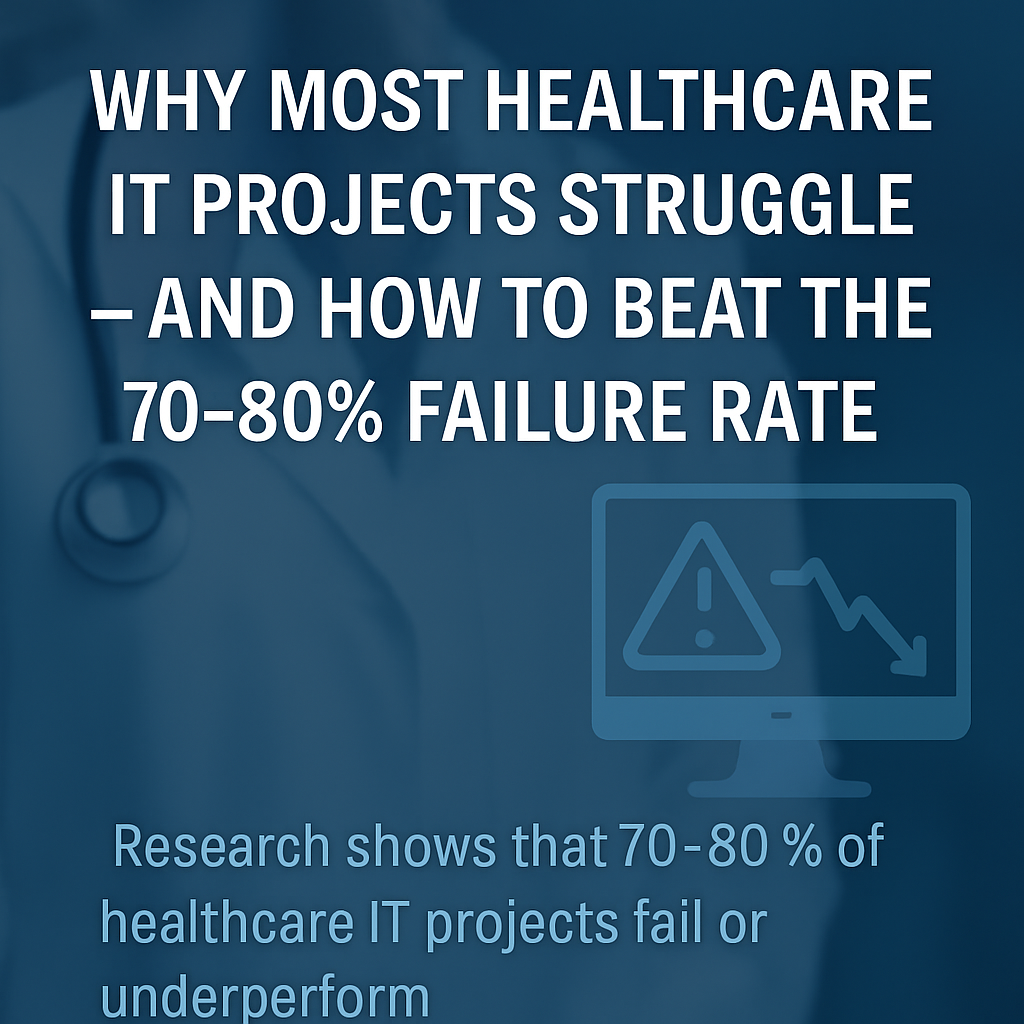 Why Most Healthcare IT Projects Struggle — And How to Beat the 70–80% Failure Rate | by Larisa Albanians | Aug, 2025 | Medium