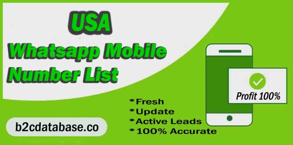 USA WhatsApp Number List | B2C Database