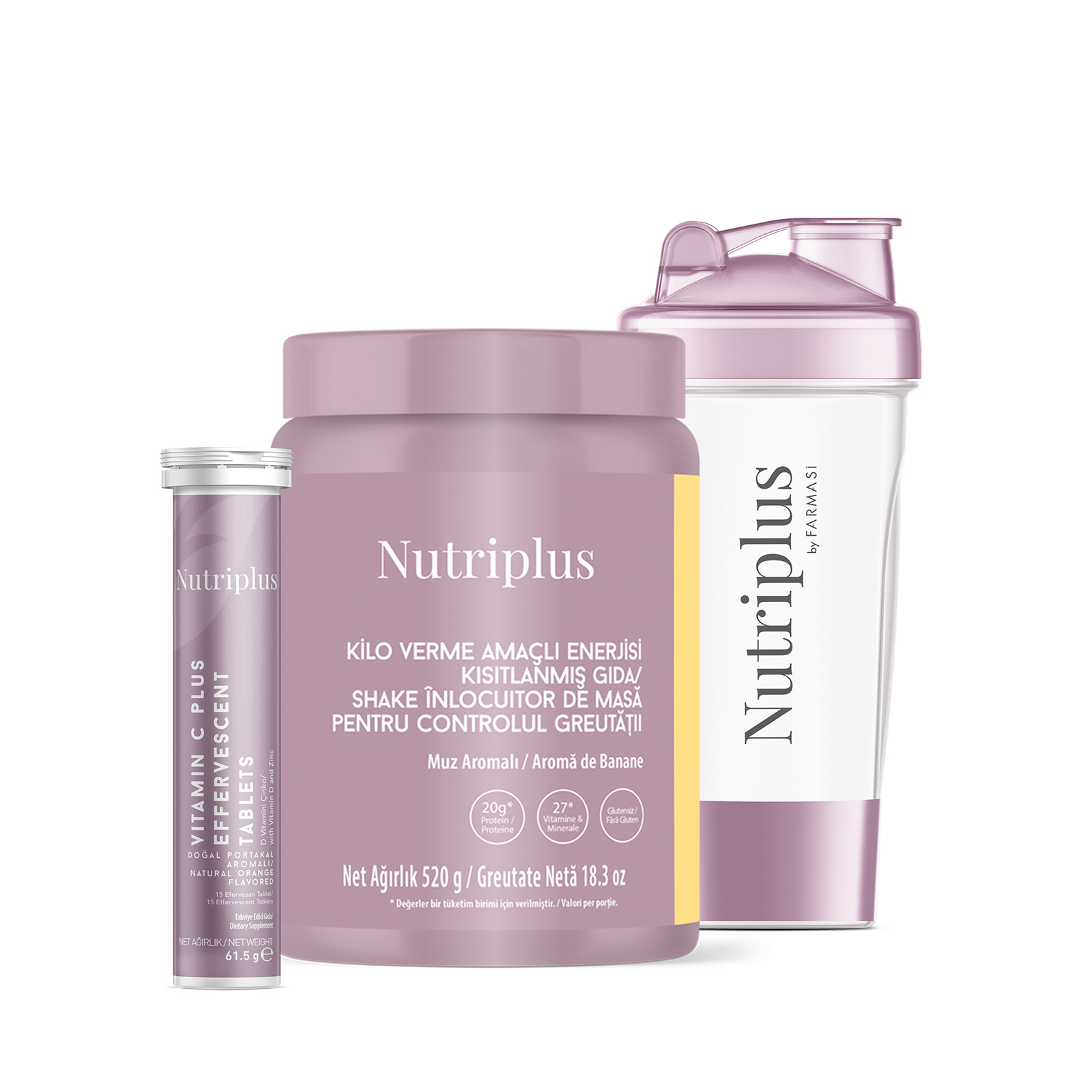 Set ingrasare Nutriplus - banane - 3produse
