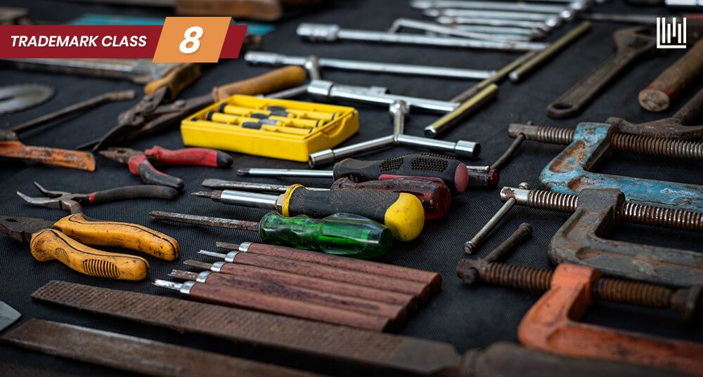 Trademark Class 8: Hand Tools and Implements | LegalWiz.in