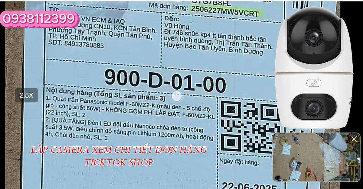 Camera Quay Đóng Hàng Tiktok Shop