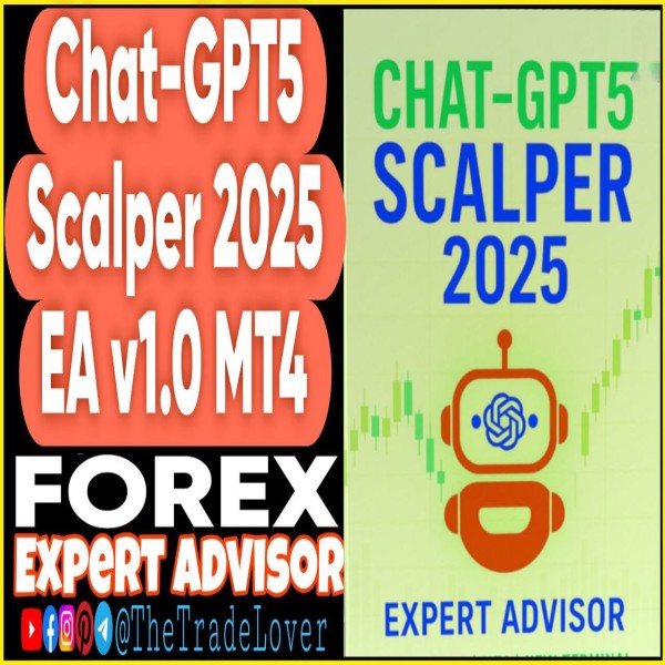 Chat GPT5 Scalper 2025 EA v1.0 MT4 (Works on Build 1441+) | Forex Robot | MT4 Expert Advisor - The Trade Lovers