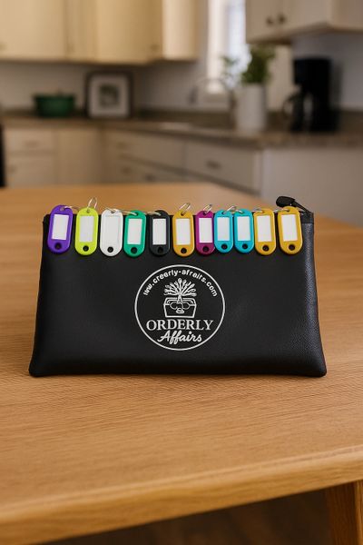 Extra Fireproof Key bag plus 10 Key Tags