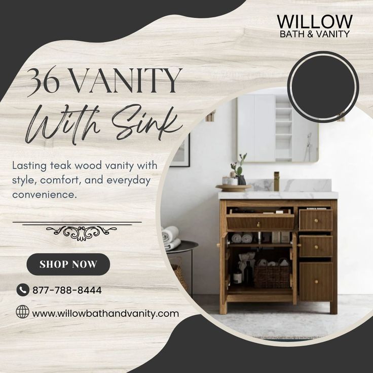 A Perfect Vanity for Small to Mid-Size Bathrooms