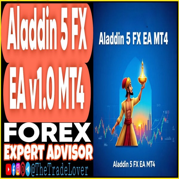 Aladdin 5 FX EA v1.0 MT4 (Works on Build 1443+) | Forex Robot | MT4 Expert Advisor - The Trade Lovers