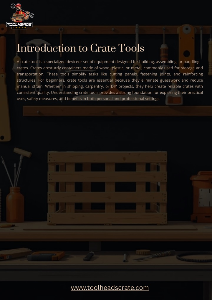 PPT - What Is a Crate Tool A Beginner’s Guide to Uses and Benefits PowerPoint Presentation - ID:14497428