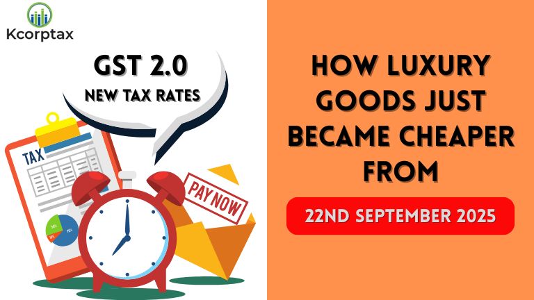 GST 2.0 New Tax Rates From 22nd September 2025