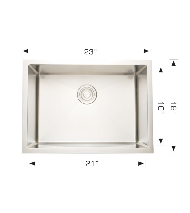 Bosco 203339 Plus 23" Undermount Kitchen Sink - saniterica