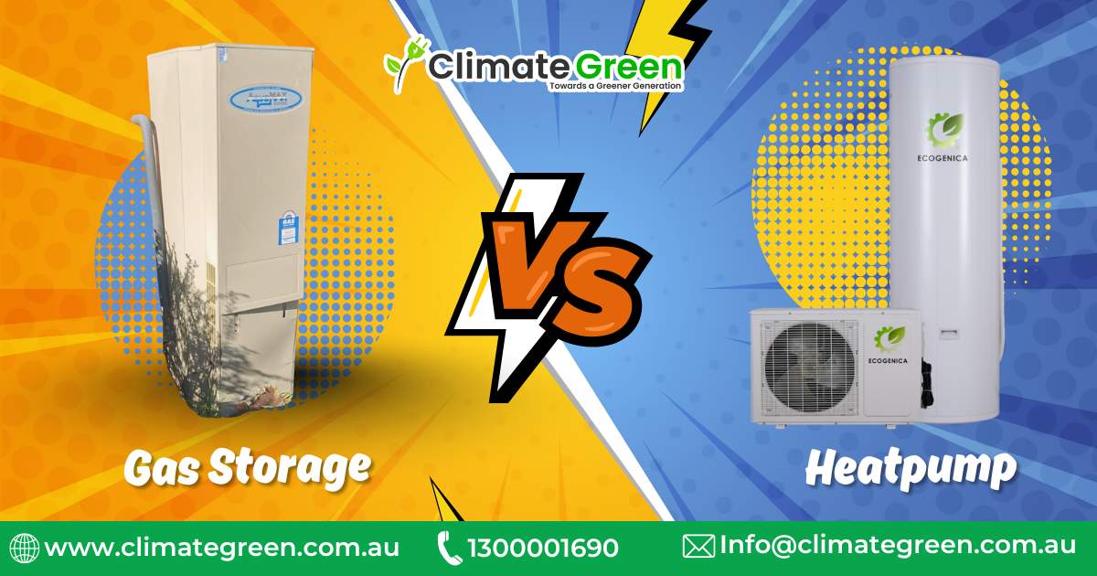 Heat Pump Hot Water System vs Gas Storage Climategreen