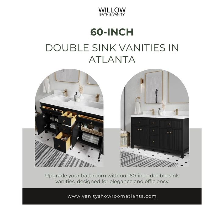 60-Inch Double Sink Vanities in Atlanta