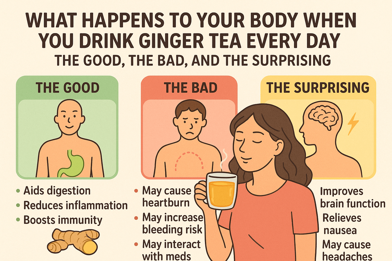 What Happens to Your Body When You Drink Ginger Tea Every Day: The Good, the Bad, and the Surprising - Buy Generic Pharmacy