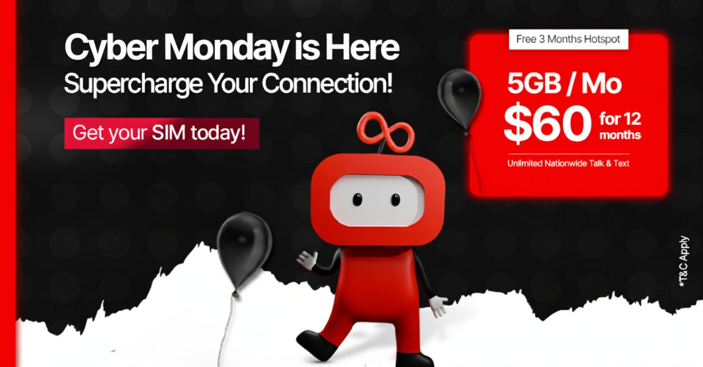 Cyber Monday Offer: 5GB/Mo for $60 for 12 Months 