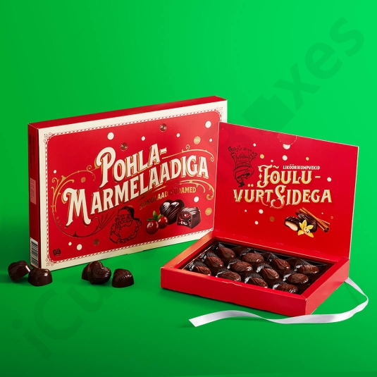Custom Christmas Chocolate Packaging Boxes