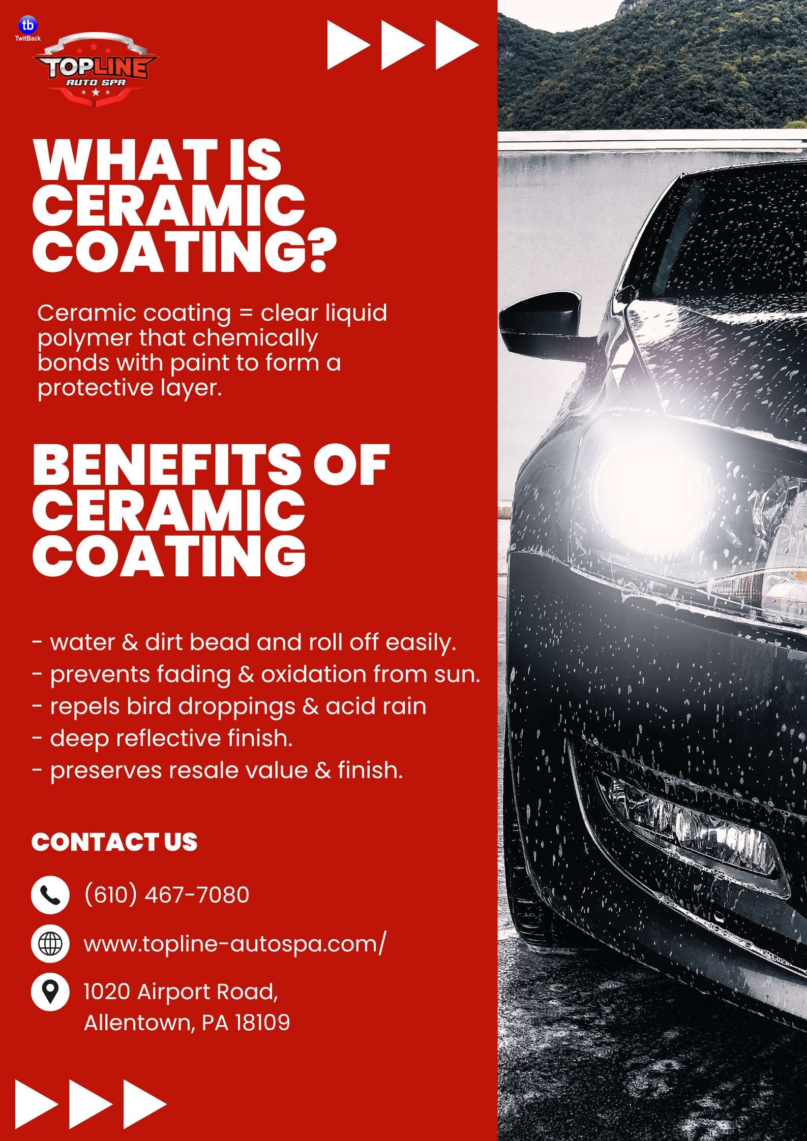 Ceramic coating is a liquid polymer that bonds wit.. PID 257173 | TwitBack