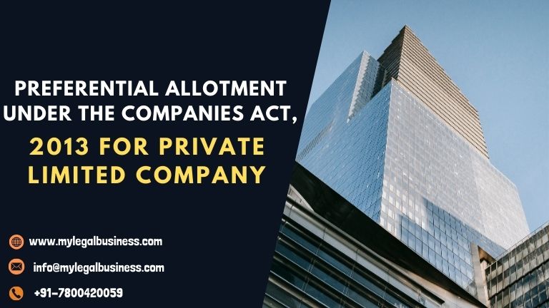 Preferential Allotment under the Companies Act, 2013