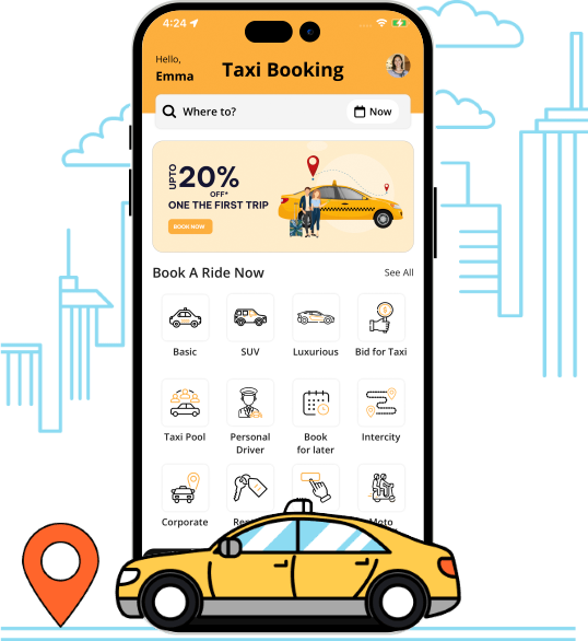 Uber Clone - #1 AI-Powered Taxi App Solution