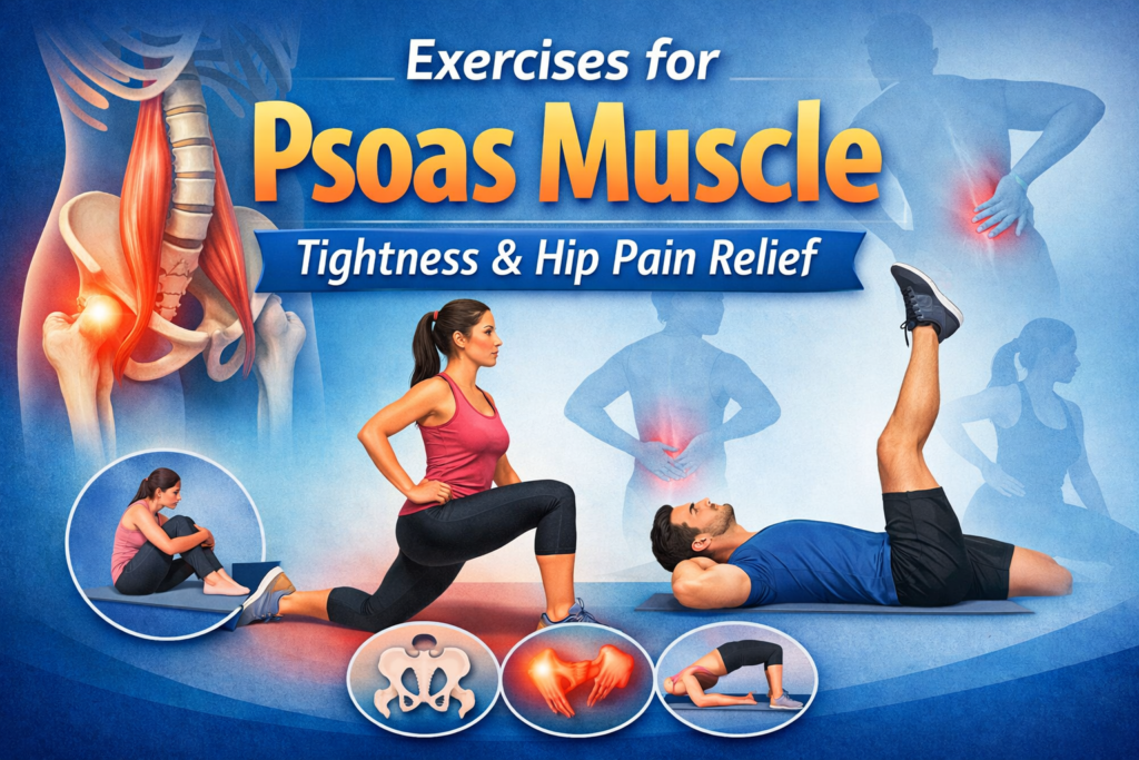 Exercises for Psoas Muscle Tightness & Hip Pain Relief