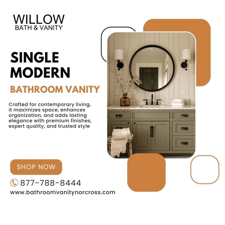 Single Modern Bathroom Vanity for Stylish Spaces