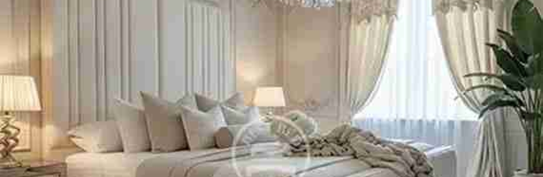 Bed with Large Headboard Cover Image