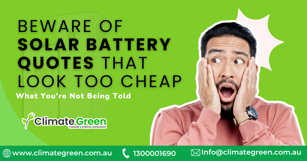 Beware of Solar Battery Quotes That Look Too Cheap