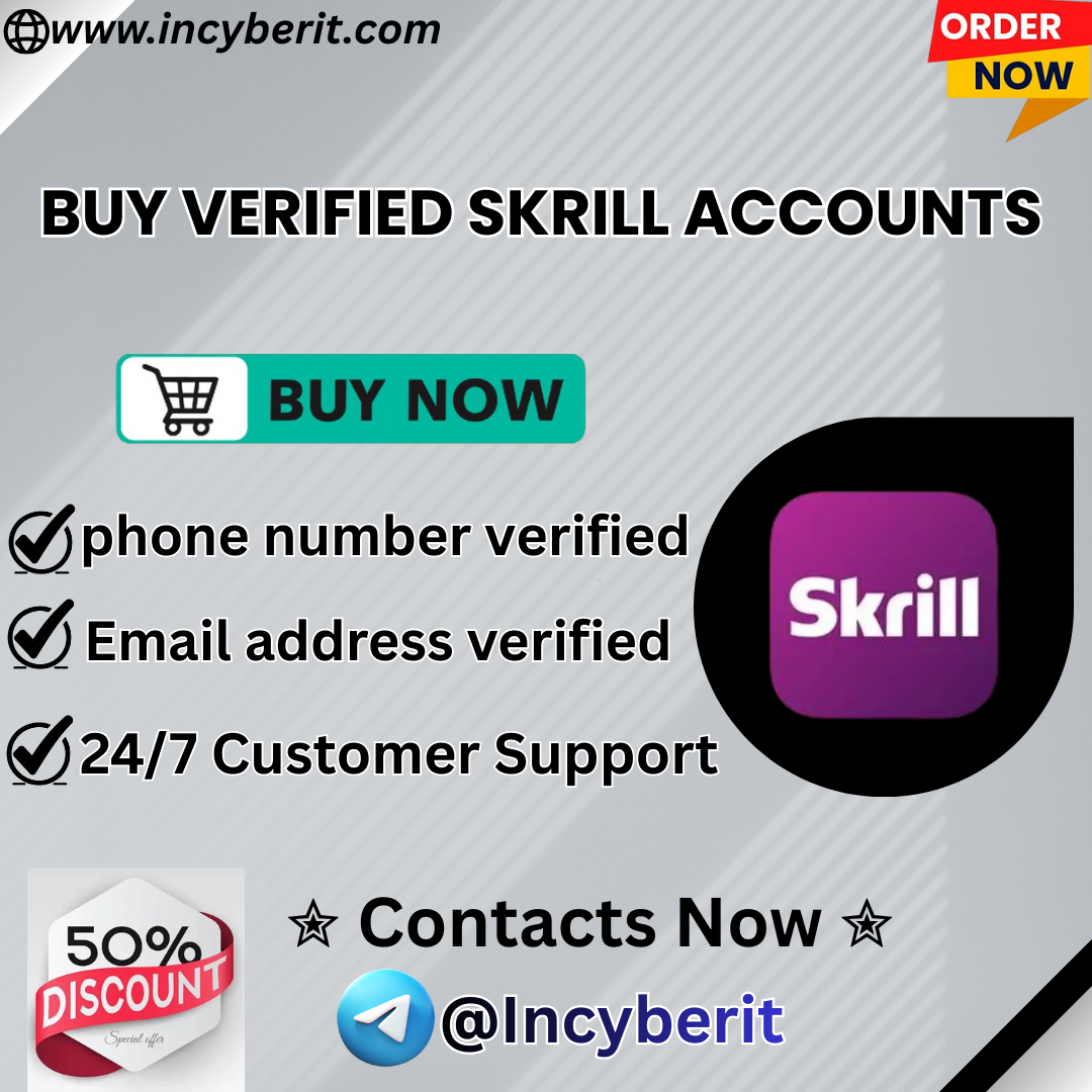 Buy Verified Skrill Accounts | Instant Delivery & 100% Secure