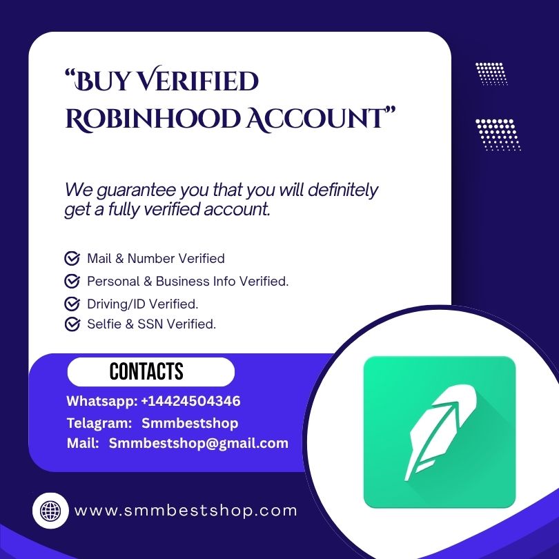 Buy Verified Robinhood Account | 100% Reliable & USA Account