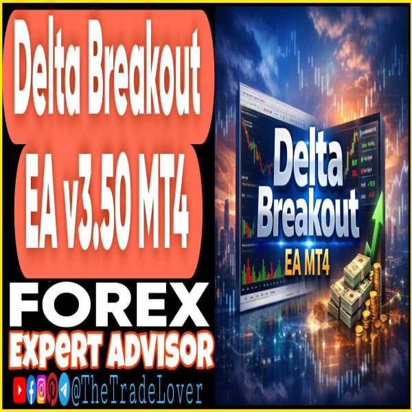 Delta Breakout EA v3.50 MT4 (Works on Build 1455+) | Forex Robot | MT4 Expert Advisor - The Trade Lovers