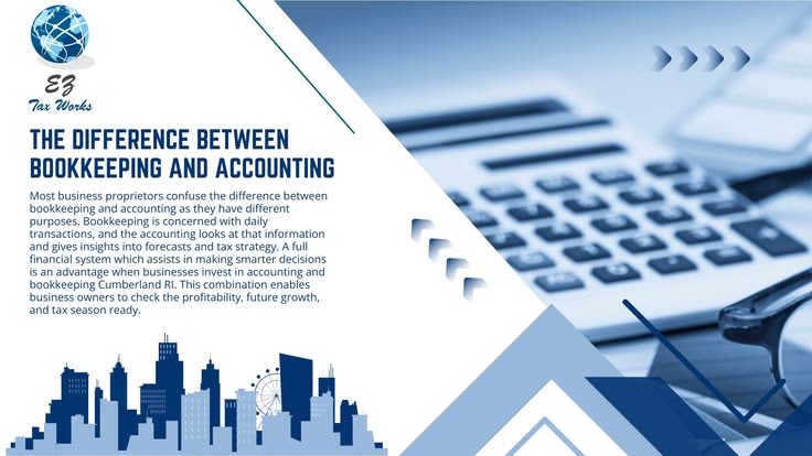 The difference between bookkeeping and accounting