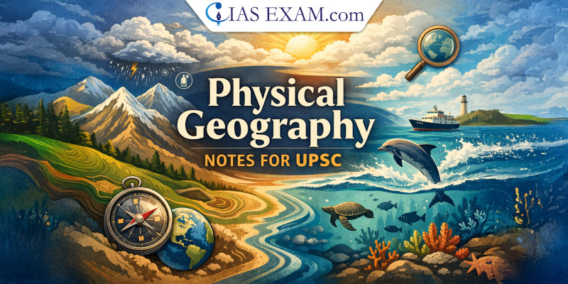 Physical Geography Notes for UPSC: Geomorphology, Climatology & Oceanography
