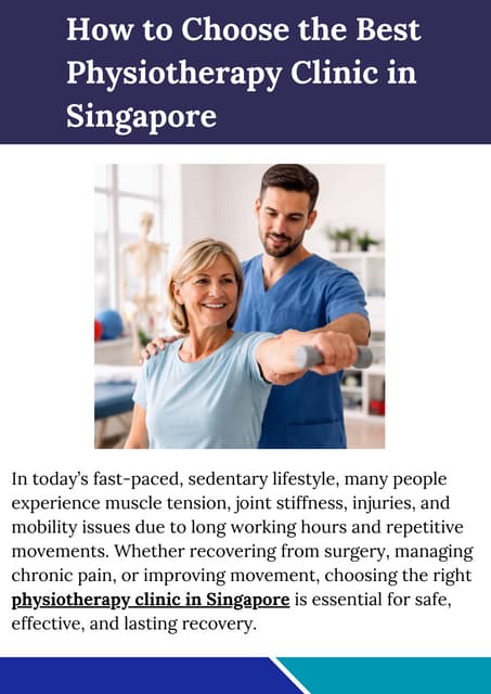 How to Choose the Best Physiotherapy Clinic in Singapore.pdf