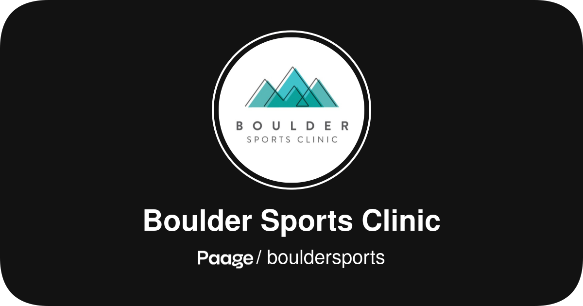 Boulder Sports Clinic