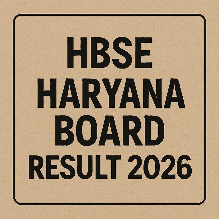 HBSE Haryana Board Result 2026