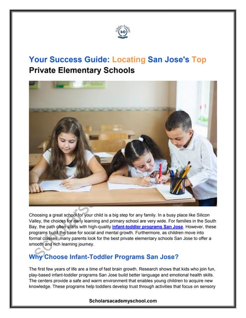 Your Success Guide: Locating San Jose's Top Private Elementary Schools | PDF