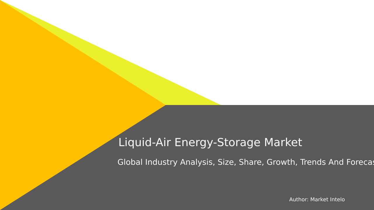 Liquid-Air Energy-Storage Market Research Report 2033