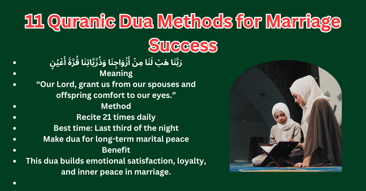 11 Quranic Dua Methods for Marriage Success – Islamic Dua For Love Back