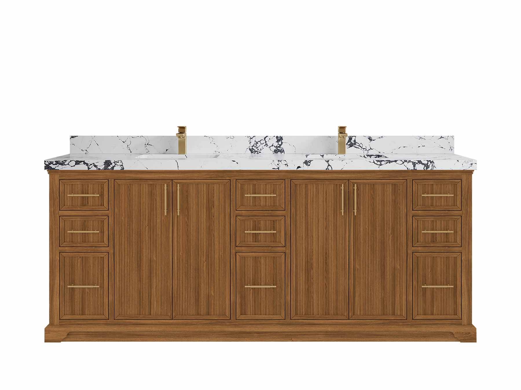 Do Teak Wood Bathroom Vanities Pair Well With Marble Tops?