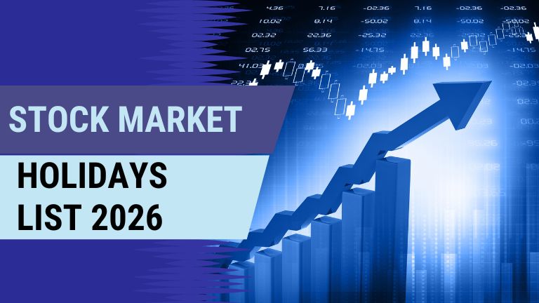 Stock Market Holidays List in 2026 (NSE, BSE, MCX)