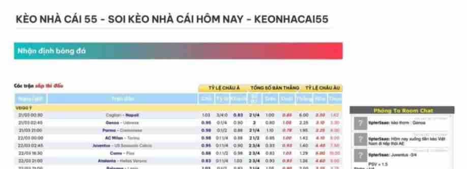 Kèo Nhà Cái 55 Soi Kèo Nhà Cái Hôm Nay Cover Image