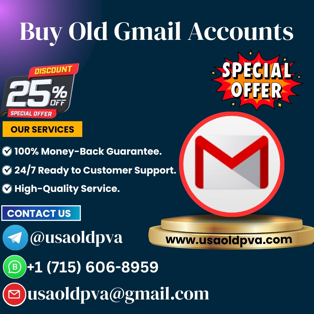 Buy Old Gmail Accounts - 100% Verified & Fast Delivery.